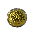 Silver and Gold Circle Ring - Size 10.5