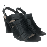 Tahari Black Makailyn Block Heel Sandals - Size 7.5 - Women