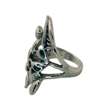 Silver Leaf Cluster Ring - Size 7