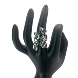 Silver Leaf Cluster Ring - Size 7