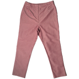 Wayf Red and White Pinstripe Ankle Pants  - Size Small
