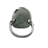 Silver Multicolor Rhinestone Statement Ring - Size 7