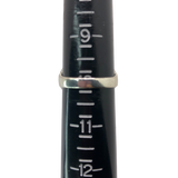 Silver and Black Rhinestone Statement Ring - Size 10