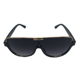 Black and Gold Under Frame Tinted Sunglasses