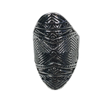 Long Boho Silver Ring - Size 9.5