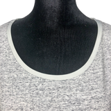 H by Halston Gray Donegal Knit Scoop-Neck Top - Size XS