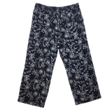 Caslon Blue Linen Blend Wide Leg Crop Pants - Size Medium