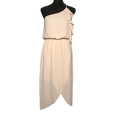 Everly One Shoulder Ruffle Dress - Size Medium