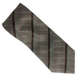 Brown Diagonal Stripe Tie