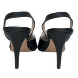 Louise et Cie Black Lo-Kareena Slingback Heels - Size 8 / 38.5 - Women
