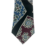 Abstract Dots and Flowers Tie