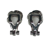 Silver Celtic Knot Clip-On Stud Earrings