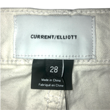 Current/Elliott White Out The Vanessa Cropped Jeans - Size 28
