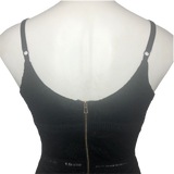 MiaoMiao Black Lace Overlay Pencil Dress - Size Large