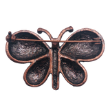 Antique Copper Butterfly Brooch