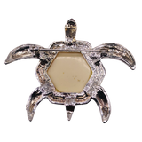 Silver and Ivory Turtle Brooch