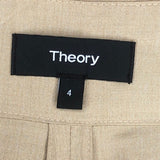 Theory Sanded Silk SZ Pleat Pant - Size 4